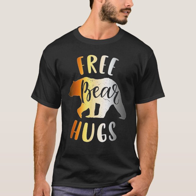 Camiseta Mens Bear Community Free Bear Hugs  Gay Bear Pride (Anverso)
