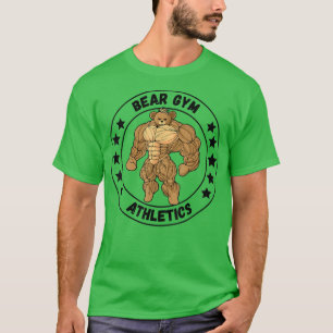 Camiseta Mens Bear Gym Athletics, Bodybuilding gym para alp