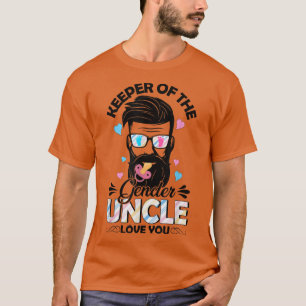 Camiseta Mens Beard Men Pink Or Blue Uncle Loves You Gender