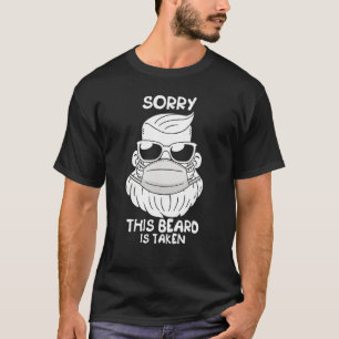 Camiseta Mens Bearded Man In Mask Sorry This Beard Is Taken