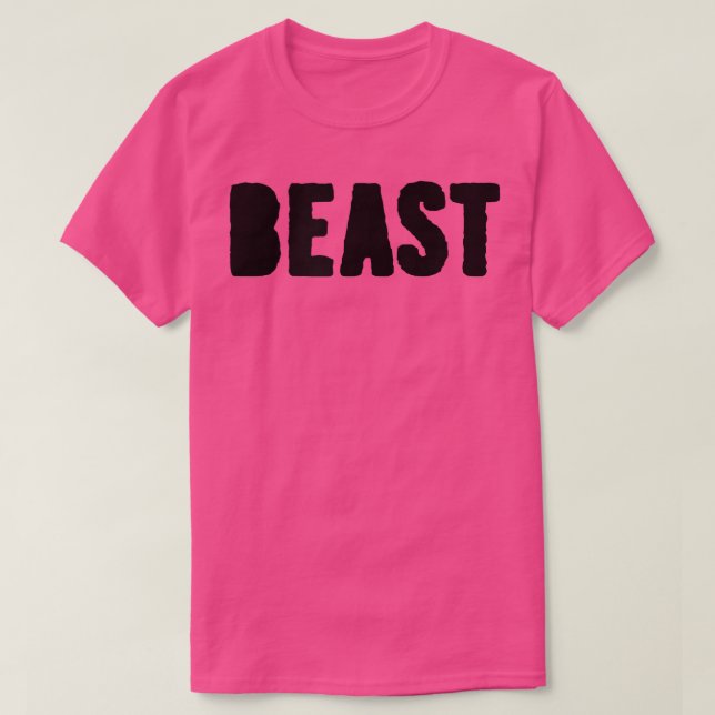 Camiseta Mens BEAST Gym Fitness Workout Bodybuilding Motiva (Diseño del anverso)