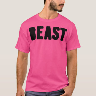 Camiseta Mens BEAST Gym Fitness Workout Bodybuilding Motiva