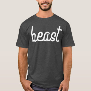 Camiseta Mens BEAST Gym Fitness Workout Bodybuilding Motiva