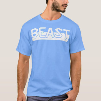 Camiseta Mens BEAST Gym Fitness Workout Bodybuilding Motiva