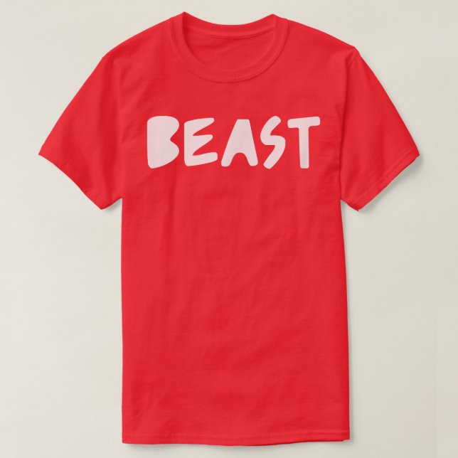 Camiseta Mens BEAST Gym Fitness Workout Bodybuilding Motiva (Diseño del anverso)