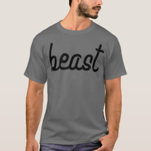 Camiseta Mens BEAST Gym Fitness Workout Bodybuilding Motiva
