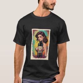 Camiseta Mens Beautiful Graphic Image of Wine, Women & Song