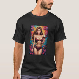 Camiseta Mens Beautiful Graphic Image of Wine, Women & Song