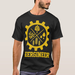 Camiseta Mens Beergineer Homebrew Brassage la maison Cadeau