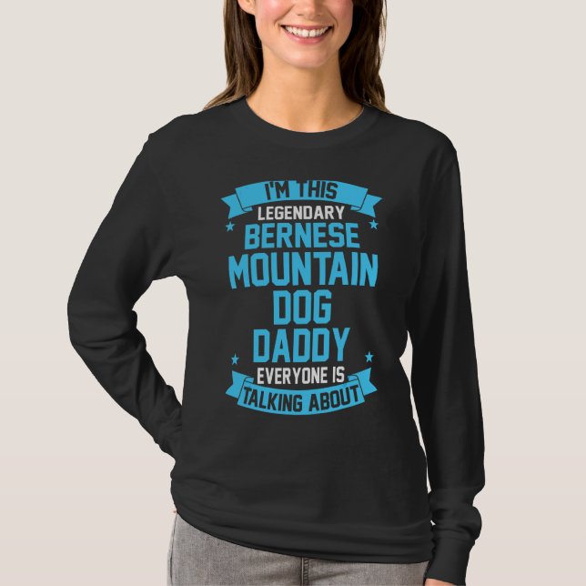 Camiseta Mens Bernese Mountain Dad (Anverso)