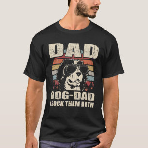 Camiseta Mens Bernese Mountain Dog Dad And Dog Dad I Rock T