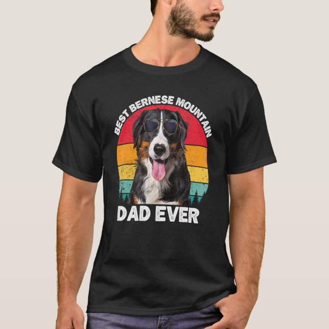 Camiseta Mens Bernese Mountain Dog Dad For Men Berner Dad (Anverso)