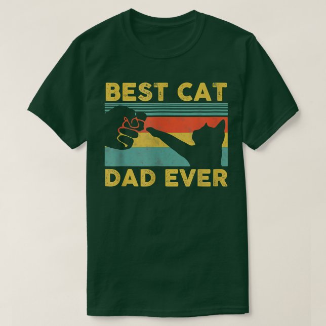 Camiseta Mens Best Cat Dad Ever Tee Funny Cat Daddy Father' (Diseño del anverso)