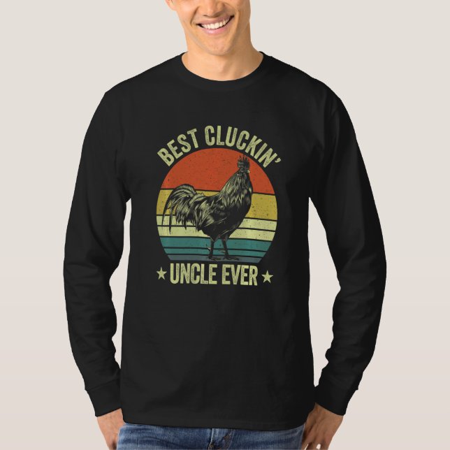Camiseta Mens Best cluckin' uncle ever clucking chicken far (Anverso)