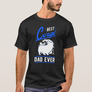 Camiseta Mens Best Corgi Dad Ever  