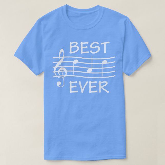 Camiseta Mens Best Dad Ever Musician Music Sheet Music  (Diseño del anverso)