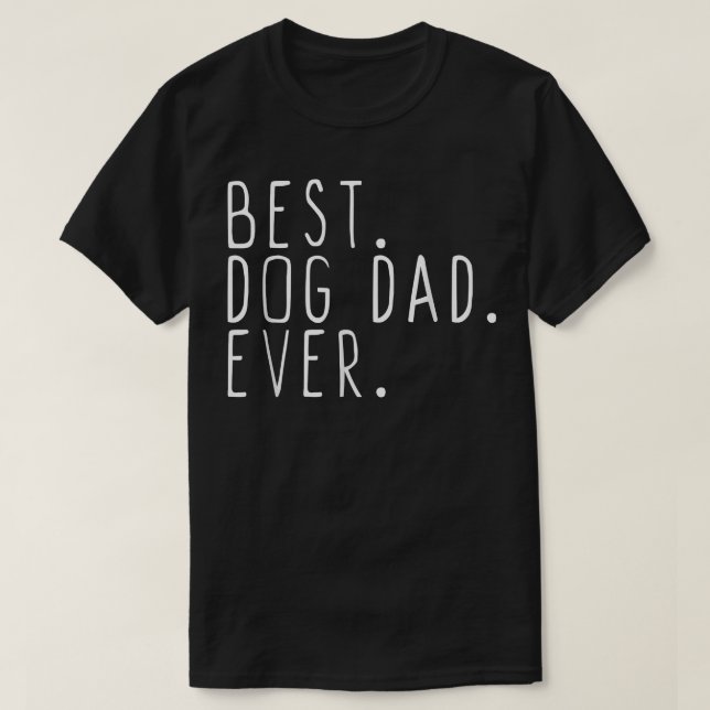 Camiseta Mens Best Dog Dad Ever Daddy Cool Father's Day Gif (Diseño del anverso)