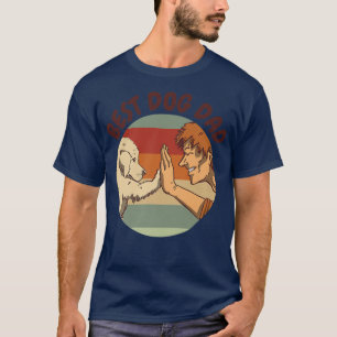 Camiseta Mens Best Dog Dad High Five Dog Owner Dog Daddy Pe