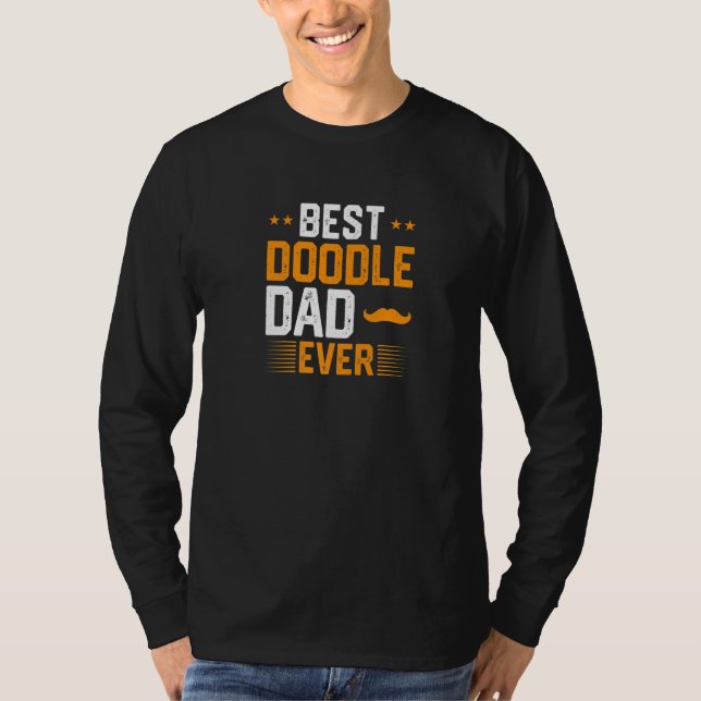 Camiseta Mens Best Doodle Dad Ever   (Anverso)