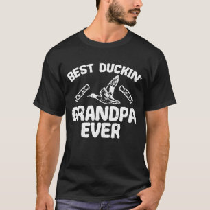 Camiseta Mens Best Duckin Grandpa Duck Hunting Waterfowl Bi