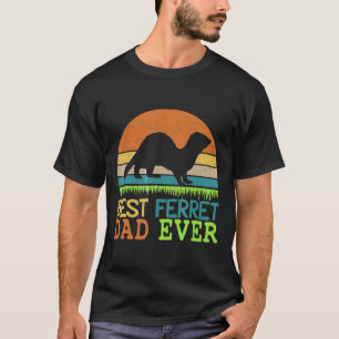 Camiseta Mens Best Ferret Dad Ever Vintage For Father Day
