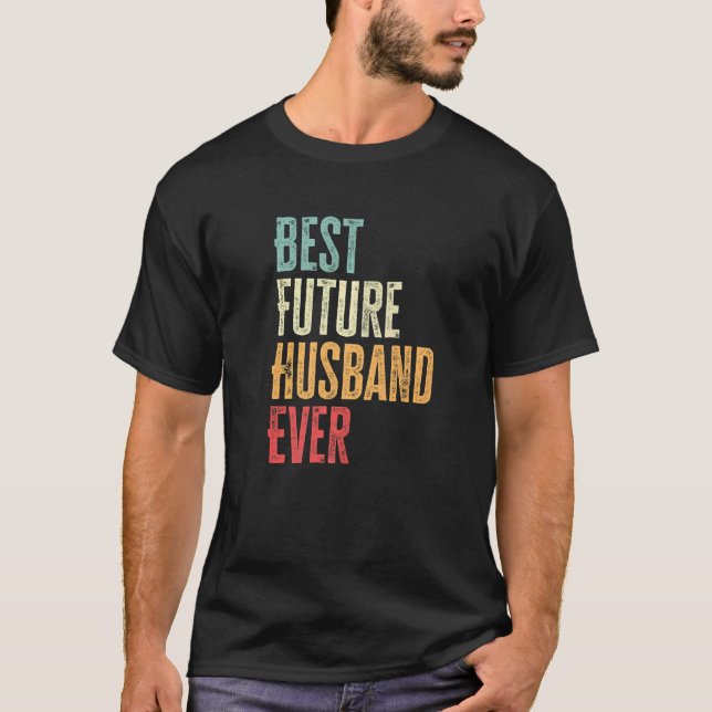 Camiseta Mens Best Future Husband Ever  Future Husband Sayi (Anverso)