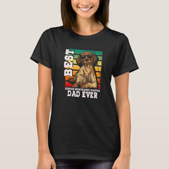 Camiseta Mens Best German Shorthaired Pointer Dad Ever GSP  (Anverso)