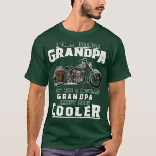 Camiseta Mens Best Grandpa Biker Motorcycle For Grandfath