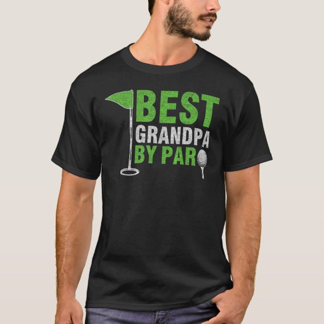 Camiseta Mens Best Grandpa By Par Father s Day Golf Grandad (Anverso)