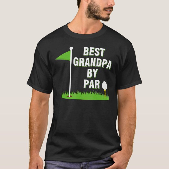 Camiseta Mens Best Grandpa By Par  Golf Fathers Day Christm (Anverso)