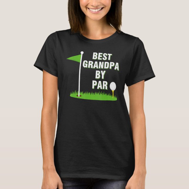 Camiseta Mens Best Grandpa By Par  Golf Fathers Day Christm (Anverso)
