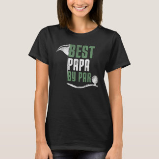 Camiseta Mens Best Papa by Par Father s Day Golf Papa Golf