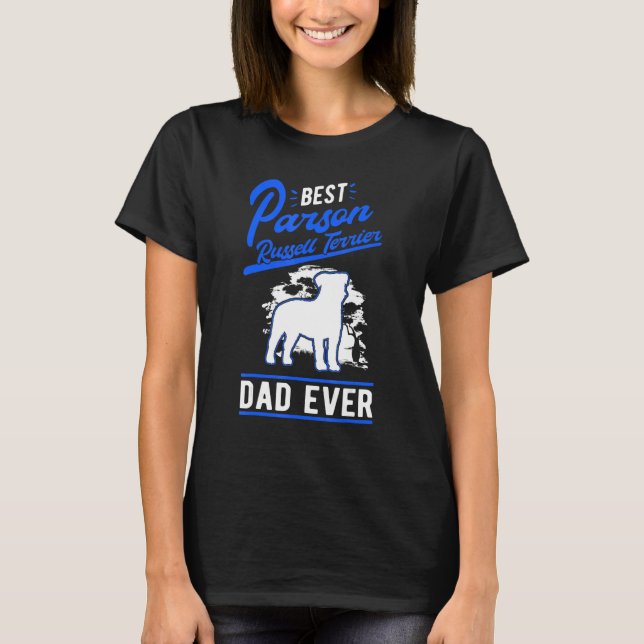 Camiseta Mens Best Parson Russell Terrier Dad Ever Parson R (Anverso)