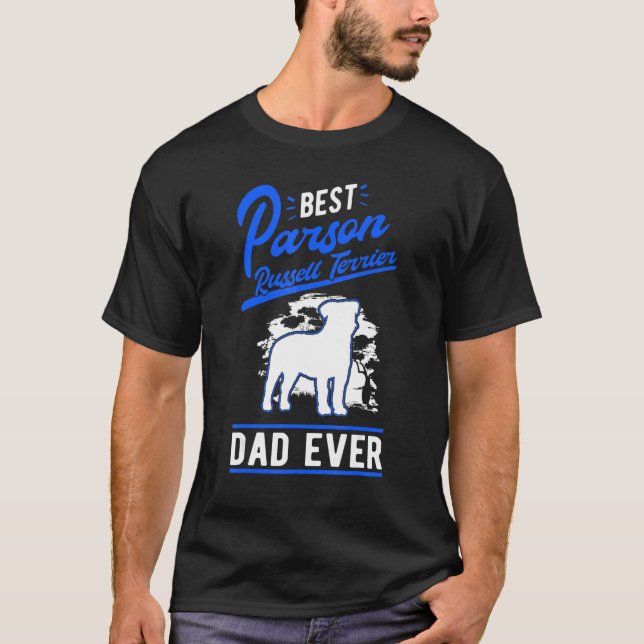 Camiseta Mens Best Parson Russell Terrier Dad Ever Parson R (Anverso)