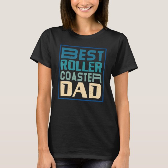 Camiseta Mens Best Roller Coaster Dad Rollercoaster Amuseme (Anverso)