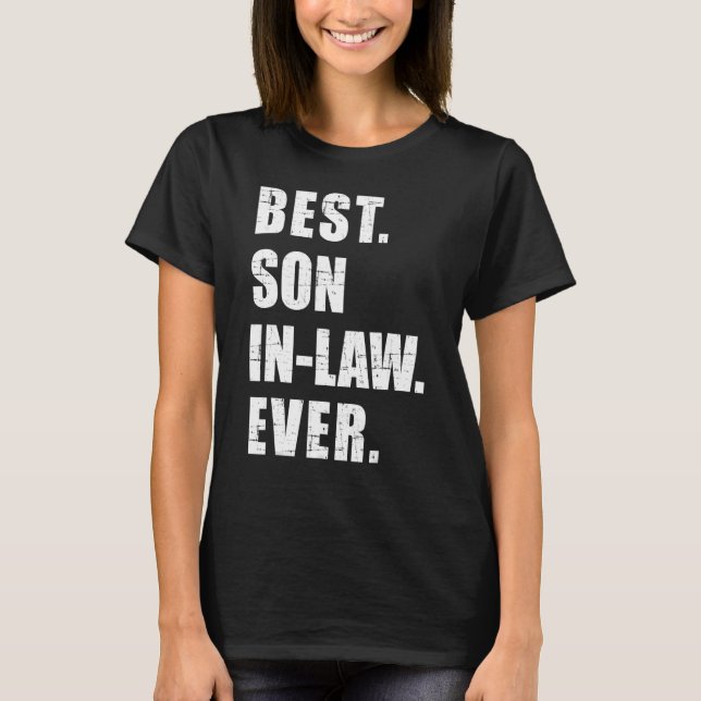 Camiseta Mens Best Son in law Ever Family Matching (Anverso)