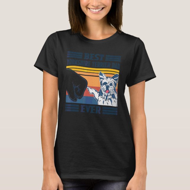 Camiseta Mens Best Yorkshire Terrier Dad (Anverso)