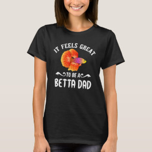 Camiseta Mens Betta Fish Dad Siamese Fighter Keeper P