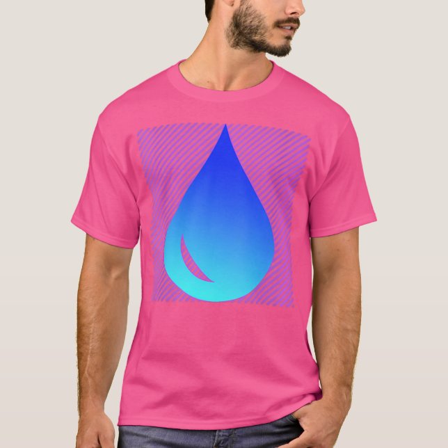 Camiseta Mens Big Drip Elegante Guay Mensteen Boys Hip-Hop  (Anverso)