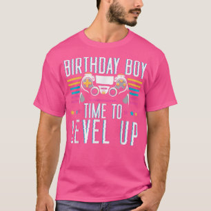 Camiseta Mens Birthday Boy Time To Level Up Video Game Birt