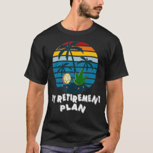 Camiseta Mens Bitcoin & Weed My Retirement Plan Funny Crypt