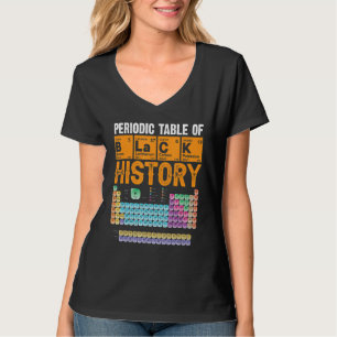 Camiseta Mens Black History Cita Tabla Periódica De Guay De