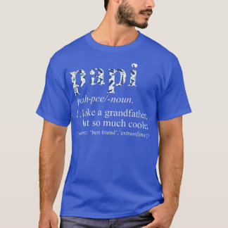 Camiseta Mens Blue Tie muere Guay Papi como abuelo