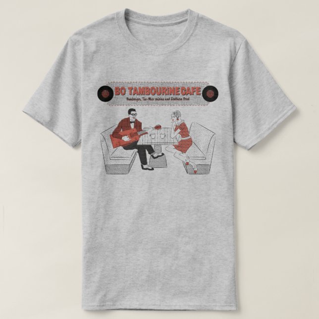 Camiseta Mens BO TAMBOURiNE CAFE (Diseño del anverso)