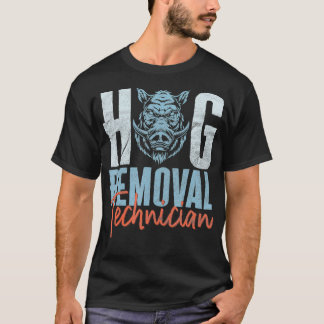 Camiseta Mens Boar Hunting Wild Pig Hunter Hog Removal Tech