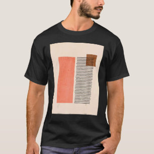 Camiseta Mens Boho Abstract Shapes Mid Century Modern 3