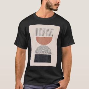Camiseta Mens Boho Resumen Formas A Mediados Del Siglo Mode