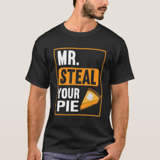 Camiseta Mens Boys Toddlers Kids Mr Steal Your Pie Thanksgi