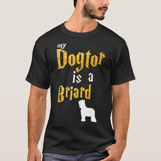 Camiseta Mens Briard Briard (Anverso)