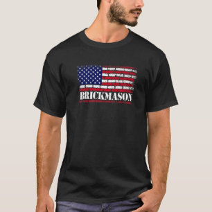 Camiseta Mens Brick Mason Bricklayer Masonry Construction U